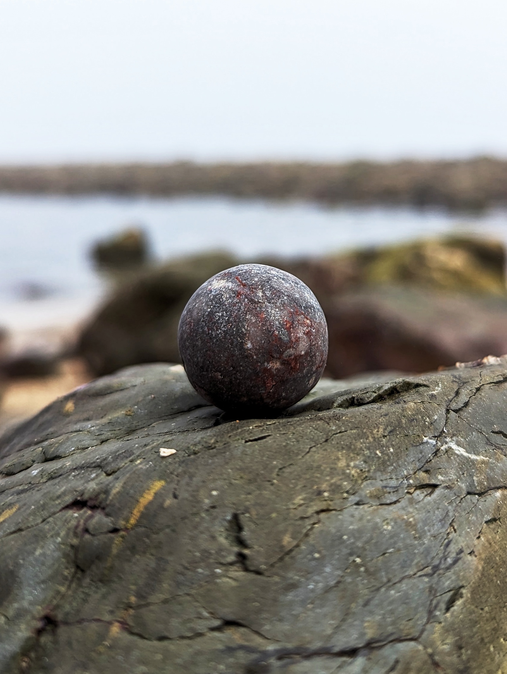 Globe shaped stone